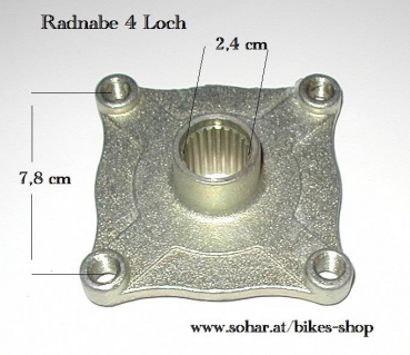 Radnabe 4 Loch I24